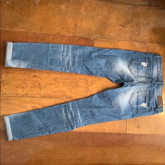 Machine Distressed Denim - Picture 3 of 4